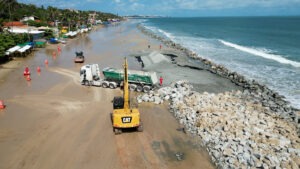 Obra da Litorânea conta com expertise da Granorte  no fornecimento e transporte de pedra brita